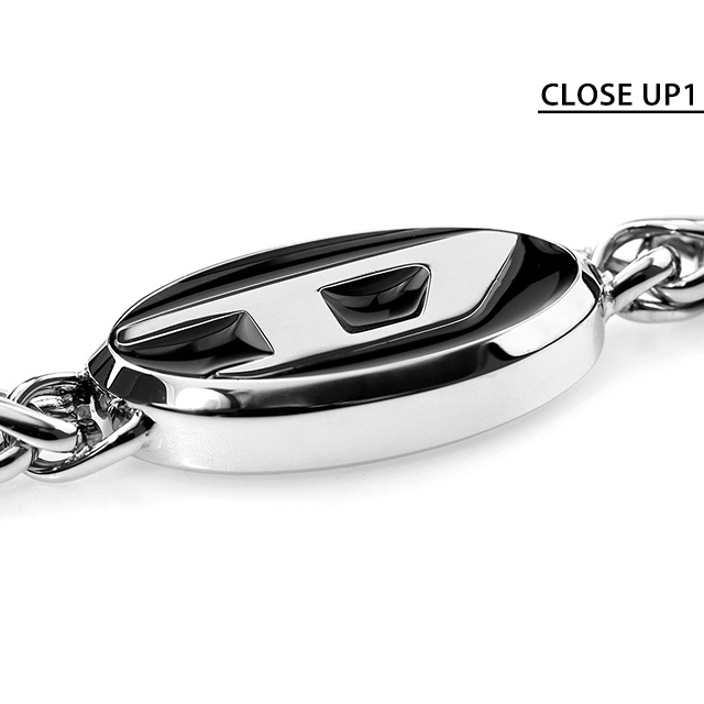 ディーゼル ネックレス ペンダント メンズ レディース DIESEL ステンレススチール DX1470040 シルバー ブラック アクセサリー ジュエリー ブランド 高級 おしゃれ プレゼント 実用的 ペア
