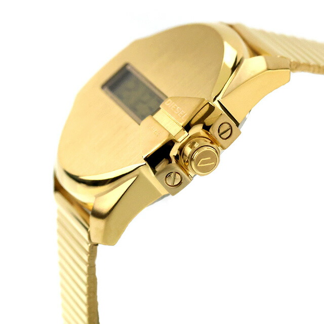 ディーゼル ベビーチーフ クォーツ 電池式 腕時計 ブランド メンズ レディース DIESEL DZ1961 デジタル ゴールド おしゃれ 防水 プレゼント 実用的