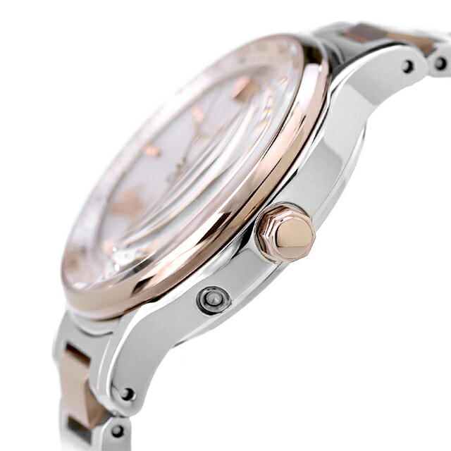 シチズン クロスシー エコドライブ電波 チタン レディース 腕時計 サクラピンク（R） EC1165-51W CITIZEN xC ブランド おしゃれ 防水 軽い 華奢 かわいい プレゼント 女性 実用的