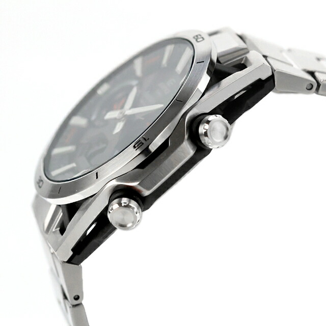 エディフィス EDIFICE SOSPENSIONE タフソーラー ECB-2300D-1A Bluetooth 海外モデル メンズ 腕時計 ブランド カシオ casio アナデジ ブラック 黒 おしゃれ 防水 文字盤 大きい プレゼント 男性 実用的