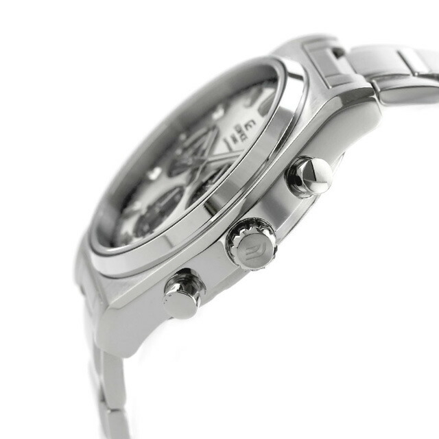 エディフィス EDIFICE クォーツ 電池式 B-730D-7AV スタンダード クロノグラフ 海外モデル メンズ 腕時計 カシオ casio アナログ シルバー ブランド おしゃれ 防水 文字盤 大きい プレゼント 男性 実用的