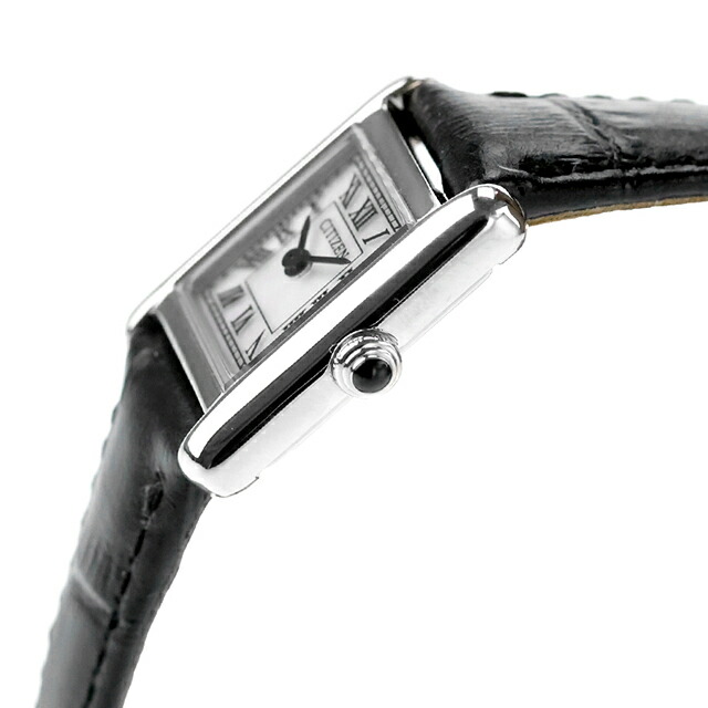 シチズン キー Classic Square エコドライブ 腕時計 ブランド レディース ソーラー CITIZEN Kii EG2790-12A アナログ シルバー ブラック 黒 おしゃれ 防水 軽い 華奢 かわいい プレゼント 女性 実用的