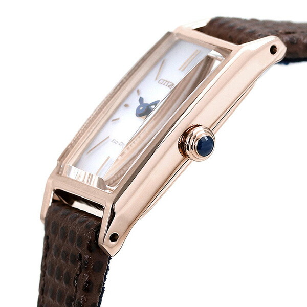 シチズン キー エコドライブ EG7044-06A 腕時計 レディース シルバー ブラウン CITIZEN Kii ブランド おしゃれ 防水 軽い 華奢 かわいい プレゼント 女性 実用的