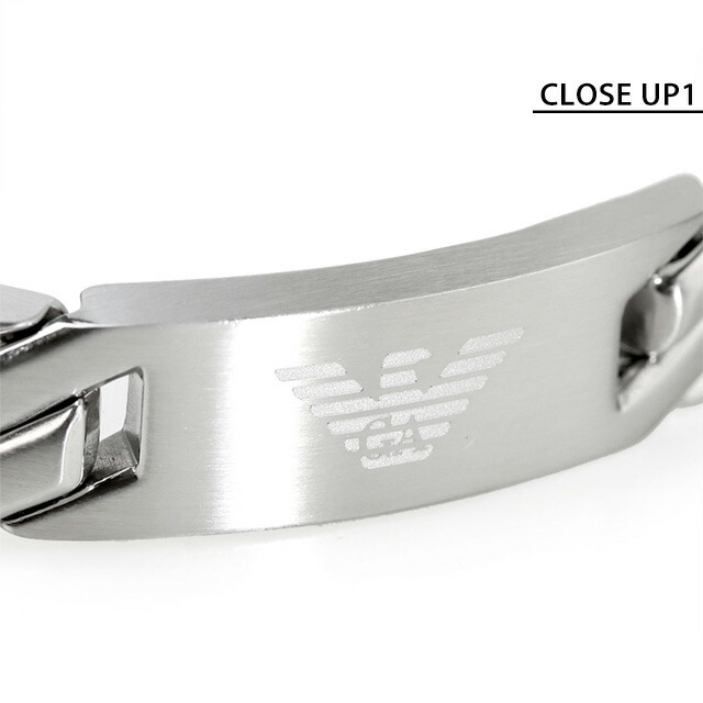 エンポリオ アルマーニ ブレスレット EMPORIO ARMANI ステンレススチール チェーン メンズ EGS2435040 シルバー アクセサリー ギフト プレゼント 実用的