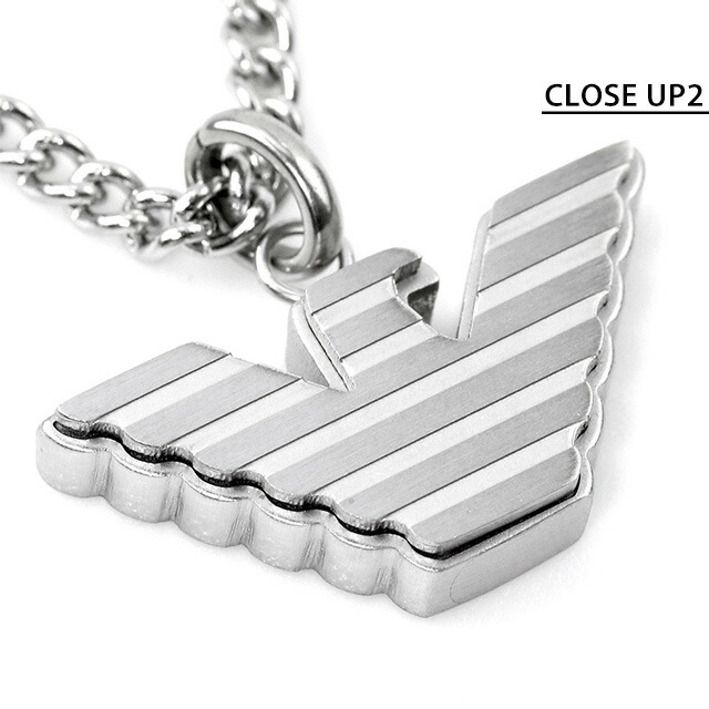 エンポリオ アルマーニ ネックレス EMPORIO ARMANI ペンダント ステンレススチール カーボンファイバー イーグル メンズ EGS2916040 シルバー アクセサリー ギフト プレゼント 実用的