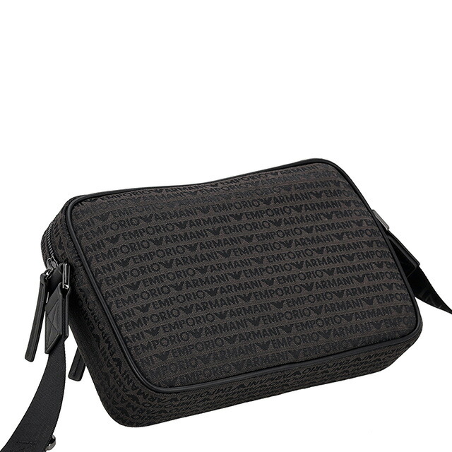 エンポリオ・アルマーニ ショルダーバッグ メンズ EMPORIO ARMANI EM001210-AF13823 ブラック 斜めがけ ブランド 高級 おしゃれ プレゼント 男性 実用的 かっこいい