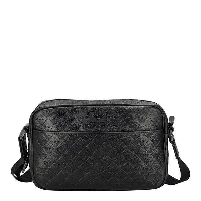 エンポリオ・アルマーニ ショルダーバッグ メンズ ブランド EMPORIO ARMANI EM001682-AF14774 UC001 ブラック 斜めがけ ブランド 高級 おしゃれ プレゼント 男性 実用的 かっこいい