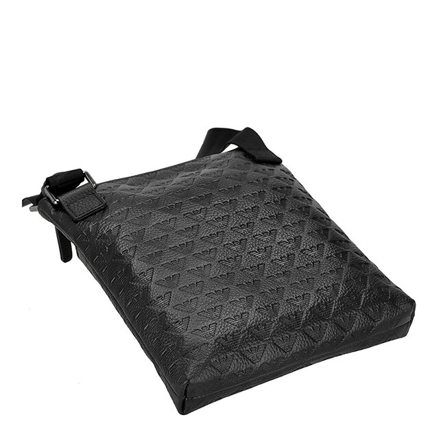 エンポリオ・アルマーニ ショルダーバッグ メンズ ブランド EMPORIO ARMANI EM001688-AF14774 UC001 ブラック 斜めがけ ブランド 高級 おしゃれ プレゼント 男性 実用的 かっこいい