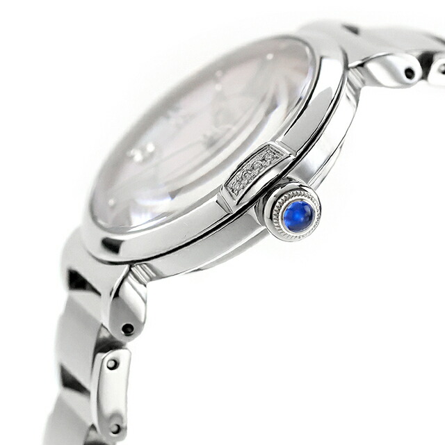 シチズン エル ROUND Collection エコドライブ 腕時計 ブランド レディース ダイヤモンド ソーラー CITIZEN L EM1060-87Y アナログ ホワイトシェル 白 おしゃれ 防水 軽い 華奢 かわいい プレゼント 女性 実用的