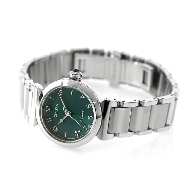シチズン エル ROUND collection 光発電エコドライブ 腕時計 レディース ソーラー CITIZEN L EM1130-83X アナログ グリーン ブランド おしゃれ 防水 軽い 華奢 かわいい プレゼント 女性 実用的