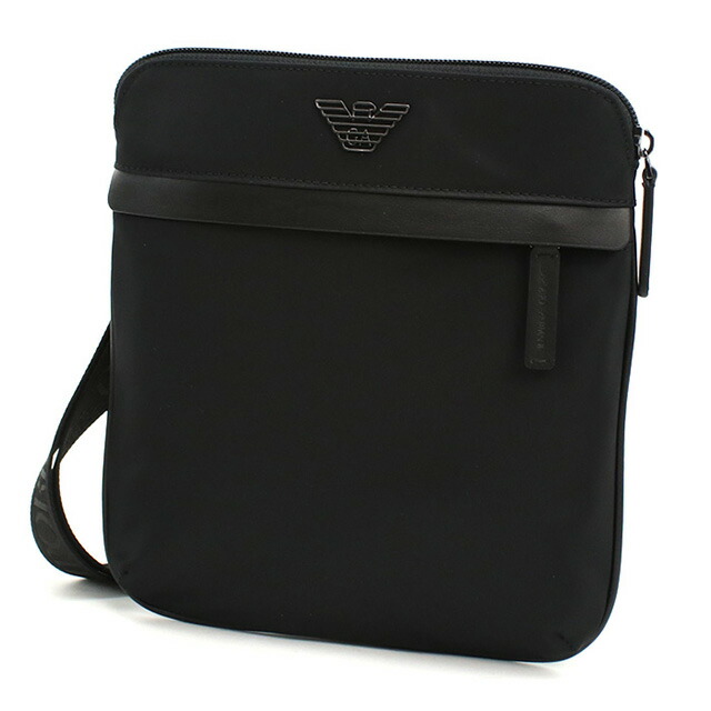 エンポリオ・アルマーニ 斜め掛け ショルダーバッグ メンズ ブランド EMPORIO ARMANI EM001807 ブラック バッグ