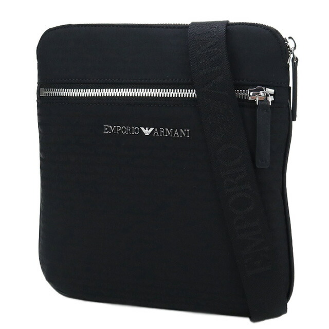 エンポリオ・アルマーニ 斜め掛け ショルダーバッグ メンズ EMPORIO ARMANI Y4M425 BLACK-BLACK ブラック バッグ 斜めがけ ブランド 高級 おしゃれ プレゼント 男性 実用的 かっこいい