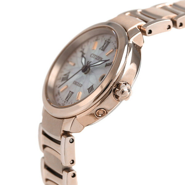 シチズン エクシード エコドライブ電波 ES9322-57W サクラピンク（R） マーガレット 腕時計 ブランド レディース ホワイトシェル×サクラピンク CITIZEN EXCEED 記念品 プレゼント ギフト