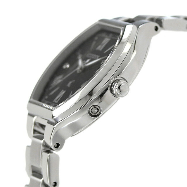 シチズン クロスシー basic collection Happy Flight 光発電エコドライブ電波 腕時計 レディース 電波ソーラー CITIZEN xC ES9360-66E アナログ ブラック 黒 日本製 ブランド おしゃれ 防水 軽い 華奢 かわいい プレゼント 女性 実用的