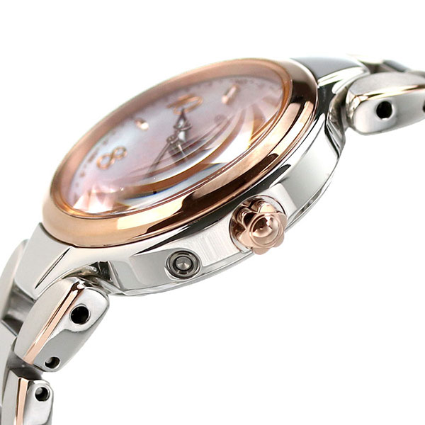 シチズン エクシード エコドライブ電波 チタン 電波ソーラー レディース 腕時計 ソーラー電波腕時計 ソーラー電波時計 ES9474-59W CITIZEN EXCEED ホワイトシェル ピンクゴールド 高級 ブランド おしゃれ 防水 軽い 華奢 かわいい プレゼント 女性 実用的