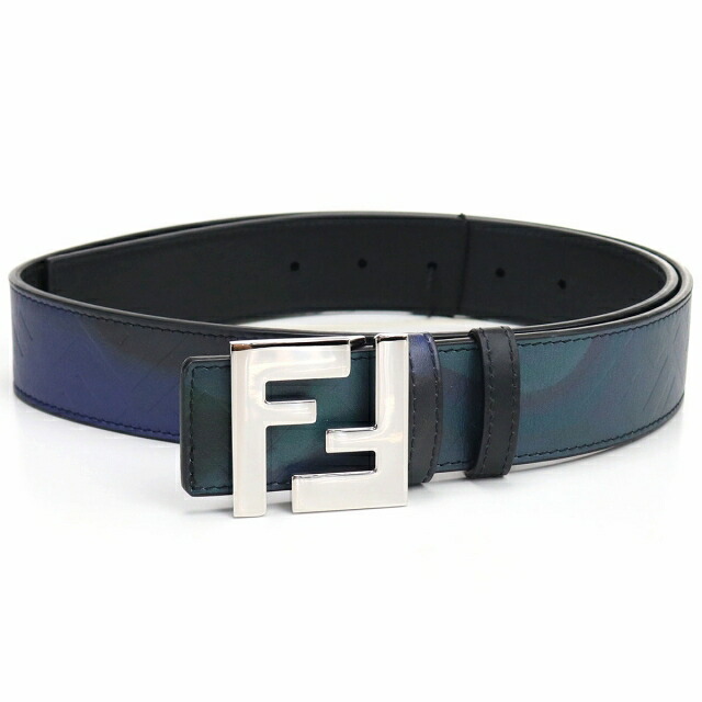 フェンディ ベルト メンズ FENDI レザー イタリア 7C0424 ブルー系 ブラック 小物 選べるモデル プレゼント 実用的