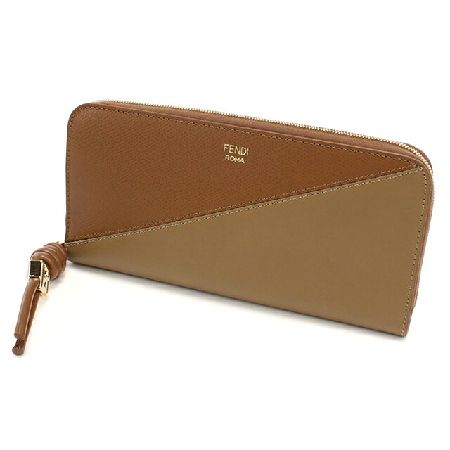 フェンディ 長財布ラウンドファスナー レディース ブランド FENDI 8M0517 ブラウン