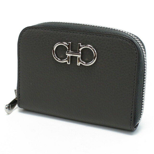 フェラガモ 小銭入れ レディース ブランド FERRAGAMO 22-0406 グレー 財布