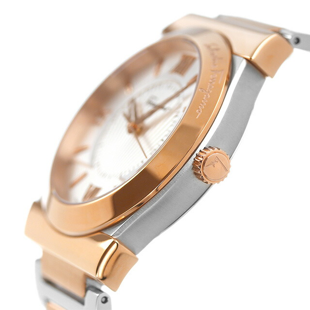 フェラガモ ヴェガ ジェント 37mm スイス製 メンズ 腕時計 FI0890016 Ferragamo シルバー 時計 高級 ブランド おしゃれ 防水 プレゼント 男性 実用的