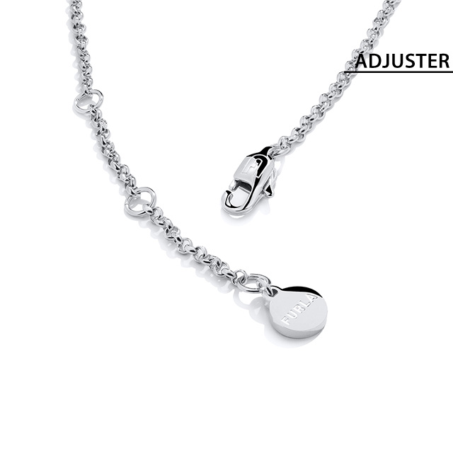 フルラ ネックレス レディース ブランド FURLA OCTAGONAL NECKLACE ステンレススチール FJ0322NTU シルバー ピンク アクセサリー