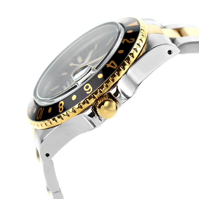 ナバルウォッチ NAVAL WATCH Produced by LOWERCASE GMT 自動巻き 腕時計 ブランド メンズ NAVAL WATCH FRXD008 アナログ ブラック シルバー ゴールド 黒 日本製 おしゃれ 防水 プレゼント 男性 実用的