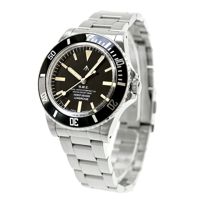 ナバルウォッチ Naval Watch Produced By LOWERCASE Sweep Second クォーツ 電池式 腕時計 ブランド メンズ NAVAL WATCH FRXE001 アナログ ブラック 黒 日本製 おしゃれ 防水 プレゼント 男性 実用的