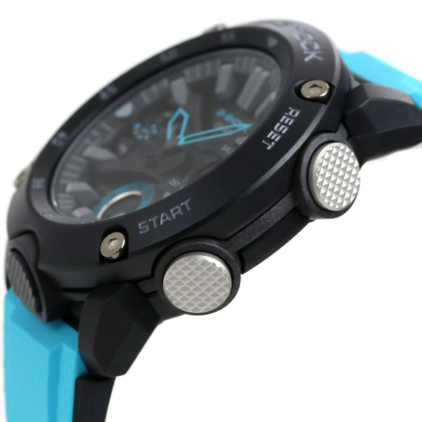 gショック ジーショック G-SHOCK GA-2000 アナデジ GA-2000-1A2DR ブラック 黒 ライトブルー カシオ 腕時計 メンズ CASIO カシオ 腕時計 メンズ ブランド おしゃれ 防水 軽い プレゼント 男性 実用的