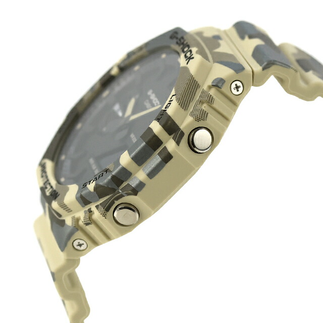 gショック ジーショック 2100 G-SHOCK ANALOG-DIGITAL 2100 Series クォーツ 電池式 GA-2100CM-5A メンズ 腕時計 ブランド カシオ casio アナデジ ブラック ベージュカモフラージュ 黒 おしゃれ 防水 プレゼント 男性 実用的