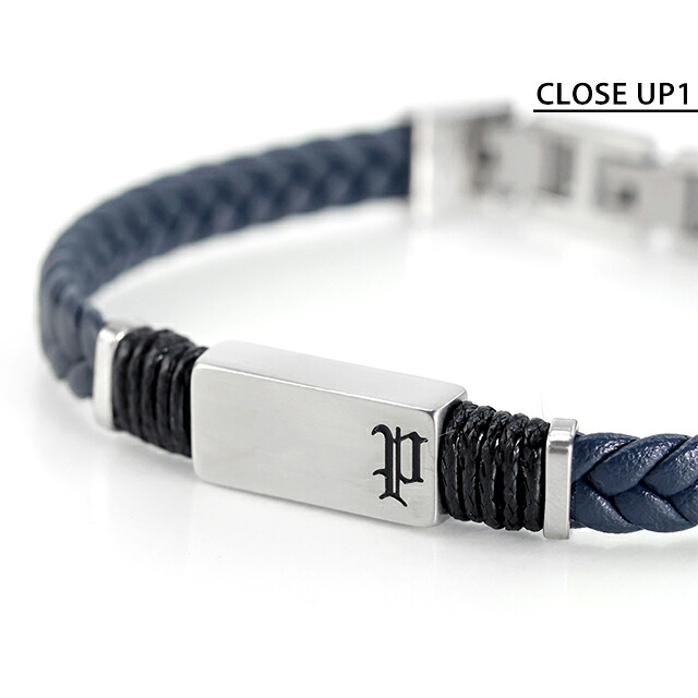 ポリス ブレスレット メンズ POLICE リッジコード RIDGECORD GB0079501 ネイビー アクセサリー 腕輪 ジュエリー ブランド 高級 おしゃれ プレゼント 男性 実用的 かっこいい