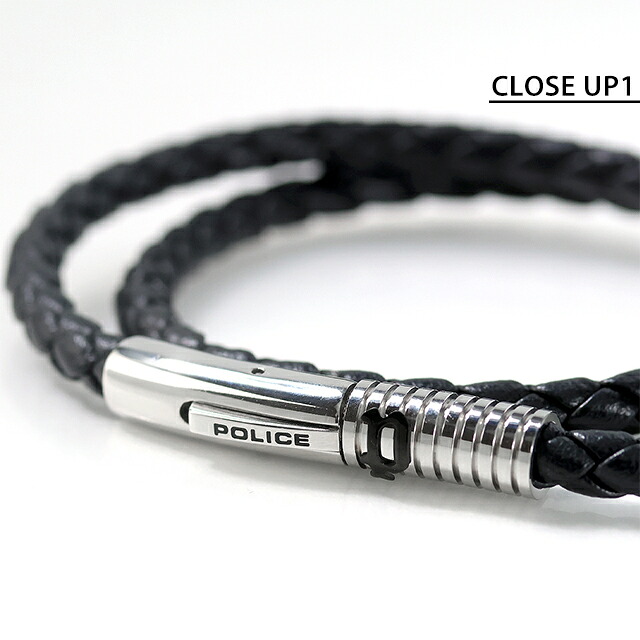 ポリス ブレスレット メンズ ブランド POLICE モディッシュ 2連 GB0080304 ブラック アクセサリー 腕輪 ジュエリー ブランド 高級 おしゃれ プレゼント 男性 実用的 かっこいい
