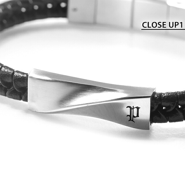 ポリス ブレスレット メンズ ブランド POLICE コントルト CONTORTO GB0081704 ブラック シルバー アクセサリー 腕輪 ジュエリー ブランド 高級 おしゃれ プレゼント 男性 実用的 かっこいい