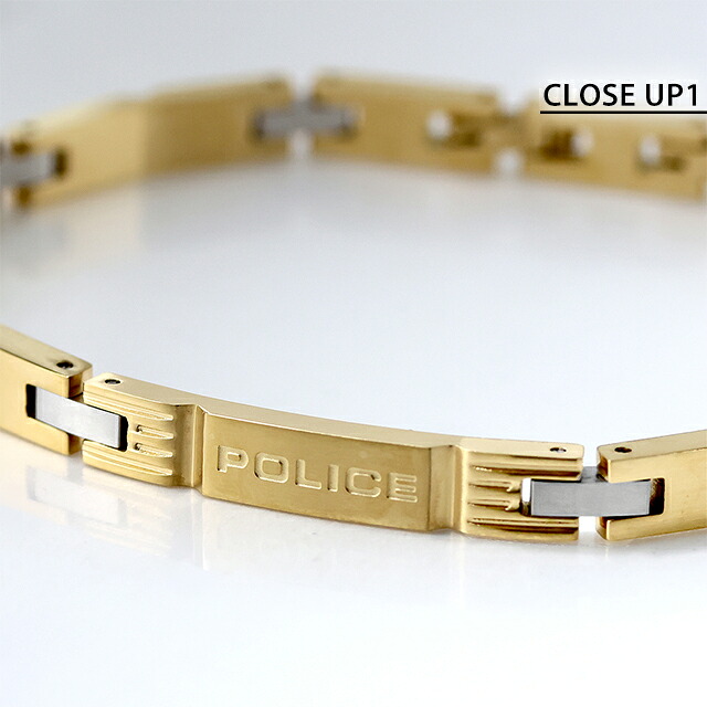 ポリス ブレスレット メンズ ブランド POLICE フラットフォージ FLATFORGE GB0082702 ゴールド アクセサリー 腕輪 ジュエリー ブランド 高級 おしゃれ プレゼント 男性 実用的 かっこいい