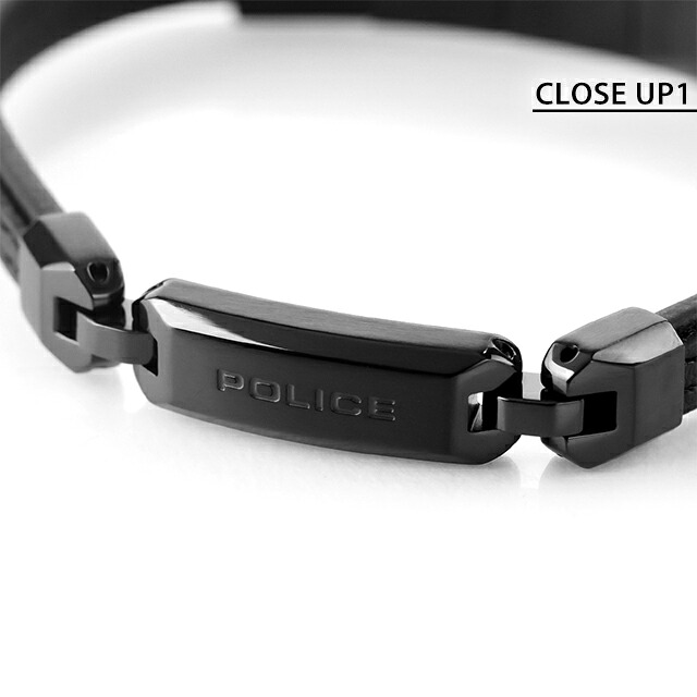 ポリス ブレスレット メンズ ブランド POLICE レイヤーロック LAYERLOCK GB0082904 ブラック アクセサリー 腕輪 ジュエリー ブランド 高級 おしゃれ プレゼント 男性 実用的 かっこいい