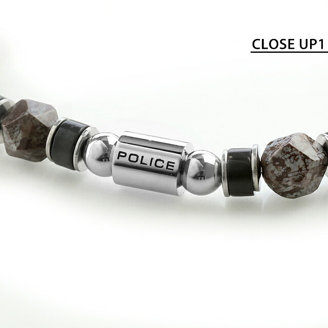 ポリス ブレスレット メンズ ブランド POLICE ロックコア ストーン GB0083601 ブラウン ブラック アクセサリー 腕輪 ジュエリー ブランド 高級 おしゃれ プレゼント 男性 実用的 かっこいい