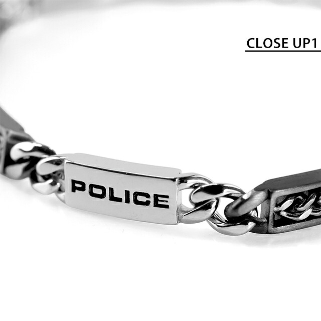 ポリス ブレスレット メンズ ブランド POLICE グレインライン GB0085101 ガンメタル シルバー アクセサリー 腕輪 ジュエリー ブランド 高級 おしゃれ プレゼント 男性 実用的 かっこいい