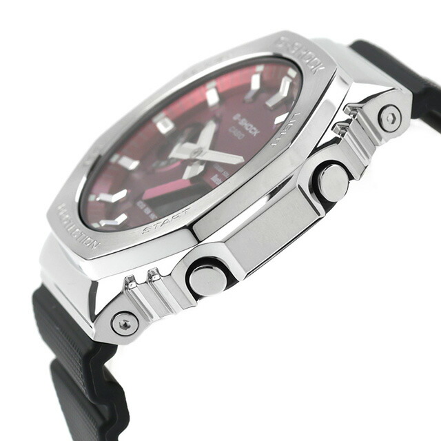 gショック ジーショック 2100 G-SHOCK ソーラー GBM-2100A-4B Bluetooth メンズ 腕時計 ブランド カシオ casio アナデジ バーガンディ ブラック 黒 おしゃれ 防水 プレゼント 男性 実用的