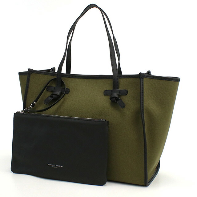 ジャンニ キアリーニ トートバッグ レディース GIANNI CHIARINI イタリア 6850 MILITARE-CORDA カーキ バッグ 軽量 手提げ ブランド 高級 おしゃれ プレゼント 女性 実用的 かわいい