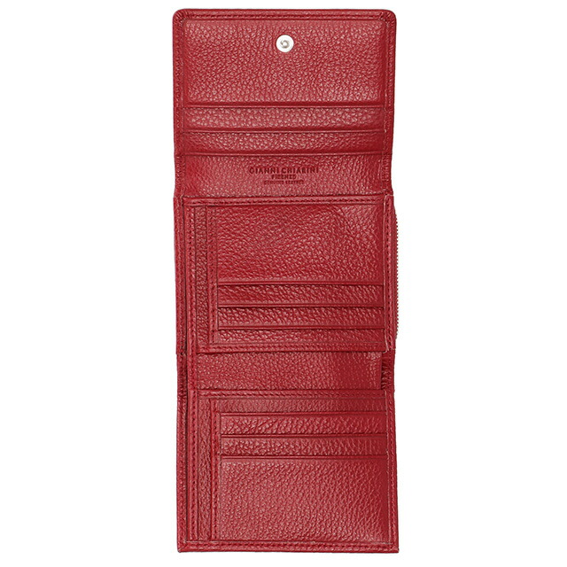 ジャンニキアリーニ 三つ折り財布 レディース ブランド GIANNI CHIARINI PF 5080 GRN レッド ウォレット 高級 おしゃれ プレゼント 実用的