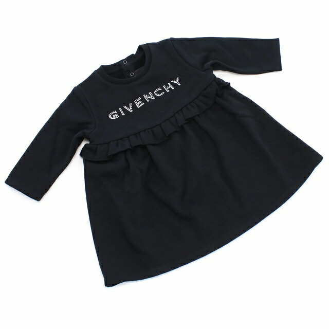 子供服 キッズ 女の子 男の子 高級 ブランド 出産祝い ギフト おしゃれ ジバンシー ワンピース ベビー GIVENCHY チュニジア H02092 ブラック ファッション 選べるモデル