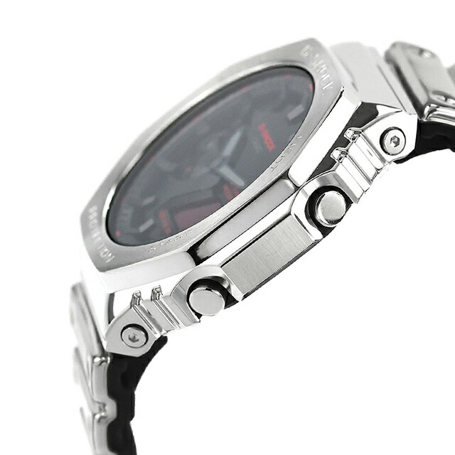gショック ジーショック 2100 G-SHOCK FINE METALLIC SERIES ANALOG-DIGITAL 2100 Series クォーツ 電池式 GM-2100YRA-8A メンズ 腕時計 ブランド カシオ casio アナデジ ブラック 黒 おしゃれ 防水 プレゼント 男性 実用的