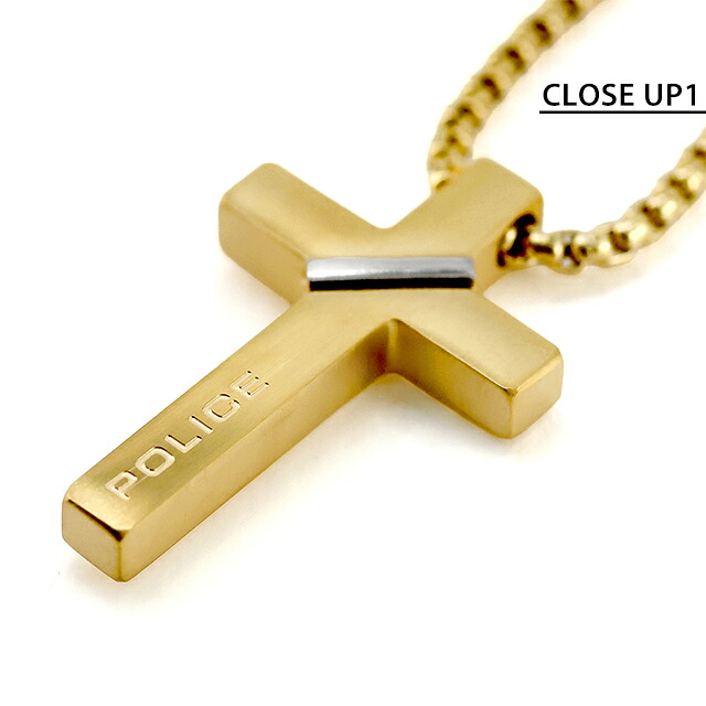 ポリス ネックレス ペンダント メンズ POLICE クロスボンド CROSSBOND 十字架 クロス GN0082001 ゴールド アクセサリー ジュエリー ブランド 高級 おしゃれ プレゼント 男性 実用的 かっこいい
