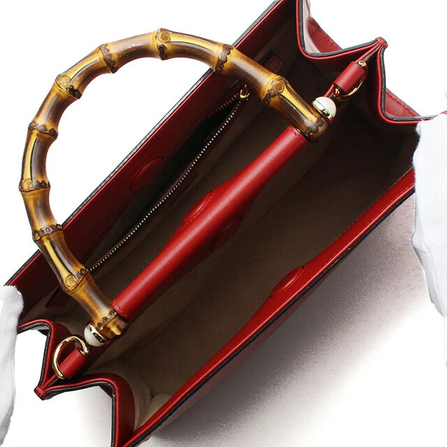 グッチ ハンドバッグ レディース ブランド GUCCI レザー 459076 レッド バッグ 軽量 小さめ 手提げ 高級 おしゃれ プレゼント 女性 実用的 かわいい