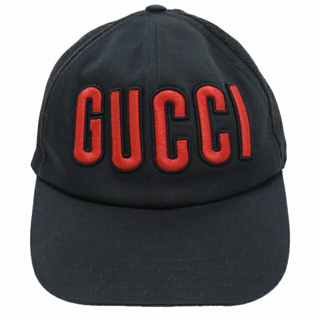 グッチ キャップ メンズ GUCCI コットン100% ポリエステル100% イタリア 701324 ブラック 小物 選べるモデル プレゼント 実用的