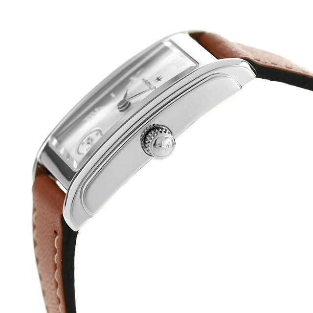 ハミルトン アメリカンクラシック アードモア 18.7mm クォーツ 電池式 腕時計 レディース HAMILTON H11221550 アナログ シルバー ブラウン スイス製 ブランド おしゃれ 防水 軽い 華奢 かわいい プレゼント 女性 実用的