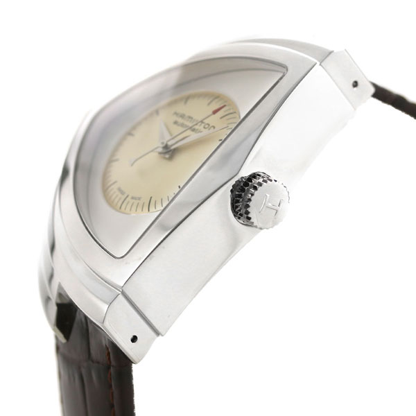 ハミルトン ベンチュラ オート 34mm 自動巻き 腕時計 メンズ H24515521 HAMILTON 機械式腕時計 ベージュ ブラウン ブランド おしゃれ 防水 プレゼント 男性 実用的