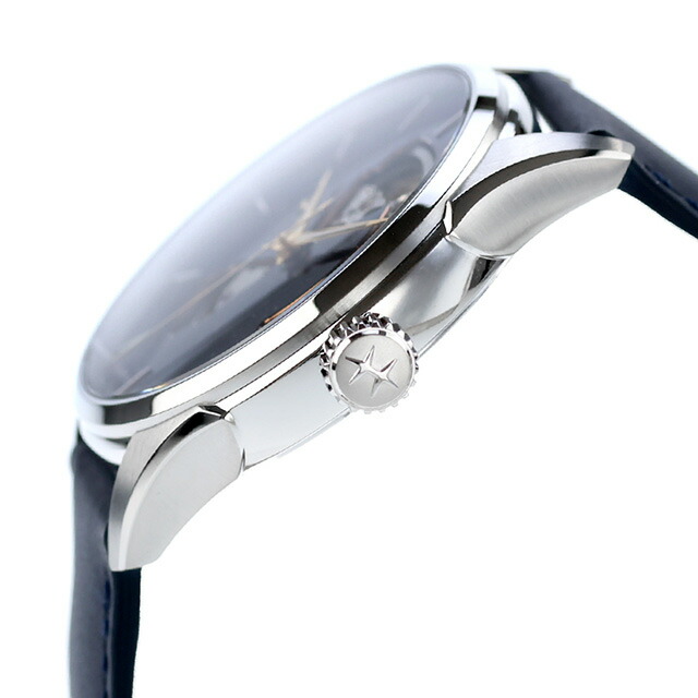ハミルトン ジャズマスター Open Heart Auto 42mm 自動巻き 腕時計 ブランド メンズ オープンハート HAMILTON JAZZMASTER H32705640 アナログ ブルー ネイビー スイス製 おしゃれ 防水 プレゼント 男性 実用的