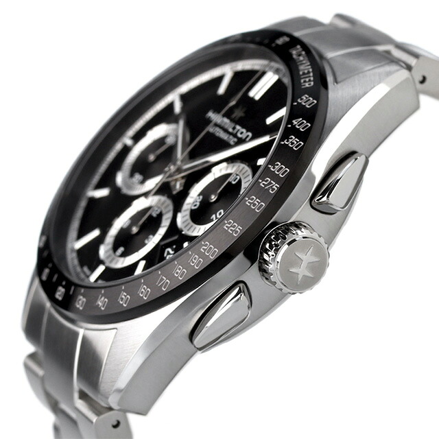 ハミルトン ジャズマスター パフォーマー 42mm 自動巻き 機械式 腕時計 メンズ クロノグラフ HAMILTON H36606130 アナログ ブラック 黒 スイス製 ブランド おしゃれ 防水 プレゼント 男性 実用的