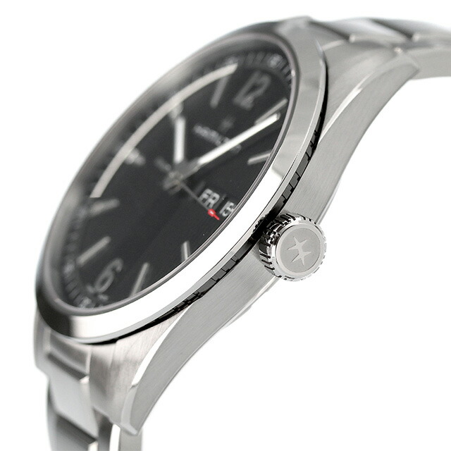 ハミルトン 腕時計 HAMILTON H43311135 デイデイト ブロードウェイ クオーツ 40MM ブラック 時計 ブランド おしゃれ 防水 プレゼント 男性 実用的