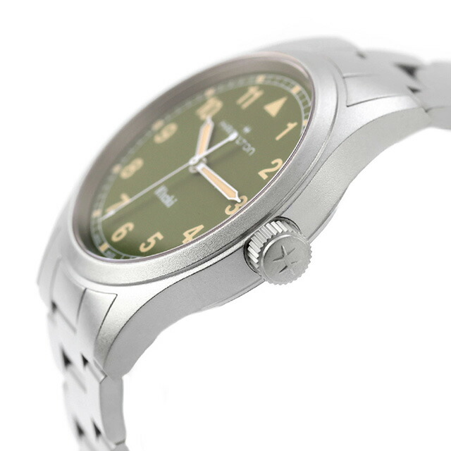ハミルトン カーキ フィールド 38mm クォーツ 電池式 腕時計 ブランド メンズ HAMILTON KHAKI FIELD H69401160 アナログ カーキグリーン スイス製 おしゃれ 防水 プレゼント 男性 実用的