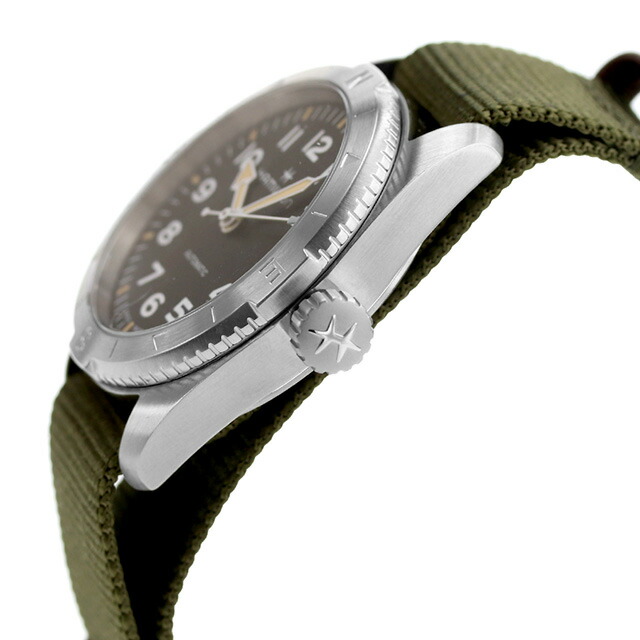 ハミルトン カーキ フィールド エクスペディション オート 37mm 自動巻き 腕時計 メンズ HAMILTON H70225931 アナログ ブラック カーキ 黒 スイス製 ブランド おしゃれ 防水 プレゼント 男性 実用的